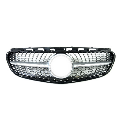Решетка радиатора Silver Diamond на Mercedes E-Class W212 2013-2016