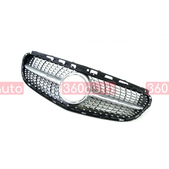 Решетка радиатора Silver Diamond на Mercedes E-Class W212 2013-2016
