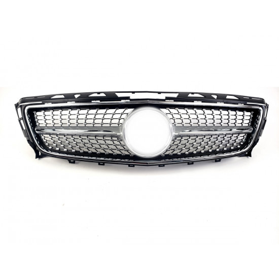 Решетка радиатора Silver Diamond на Mercedes CLS-Class C218 2011-2014