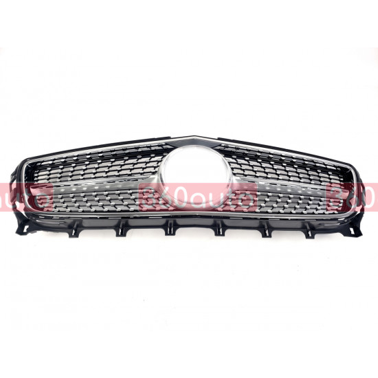 Решетка радиатора Silver Diamond на Mercedes CLS-Class C218 2011-2014