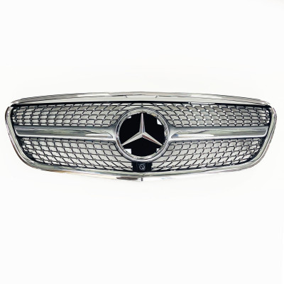 Решетка радиатора Silver Diamond на Mercedes Vito W447 2014-2019