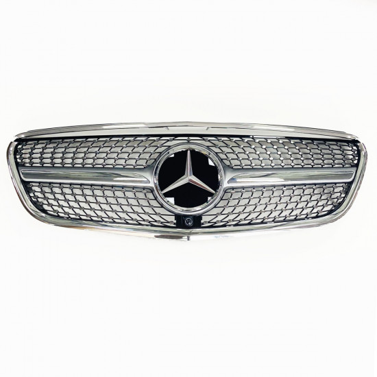 Решетка радиатора на Mercedes Vito W447 2014-2019 Diamond Silver