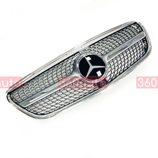 Решетка радиатора на Mercedes Vito W447 2014-2019 Diamond Silver
