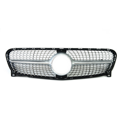 Решетка радиатора Silver Diamond на Mercedes GLA-Class X156 2013-2017