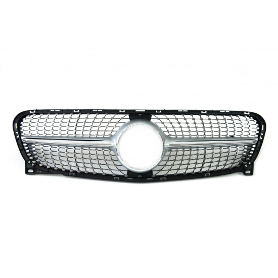Решетка радиатора Silver Diamond на Mercedes GLA-Class X156 2013-2017