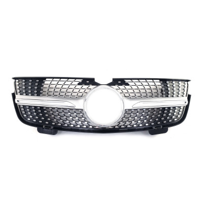 Решетка радиатора Silver Diamond на Mercedes GL-Class X164 2006-2009