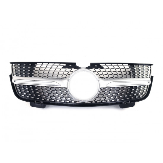 Решетка радиатора Silver Diamond на Mercedes GL-Class X164 2006-2009