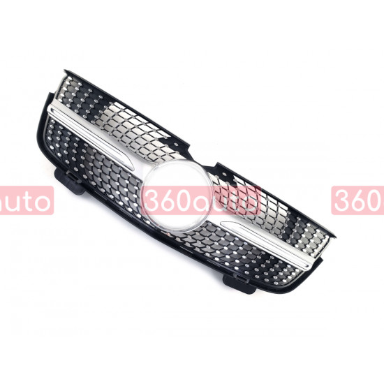 Решетка радиатора Silver Diamond на Mercedes GL-Class X164 2006-2009