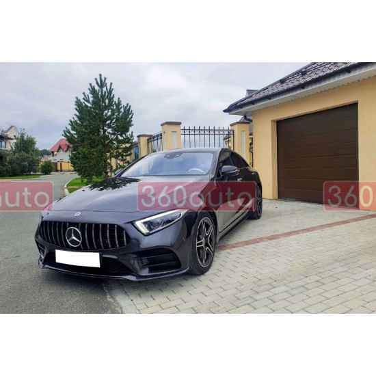 Решетка радиатора Chrome Black GT на Mercedes CLS-Class C257 2018-2022