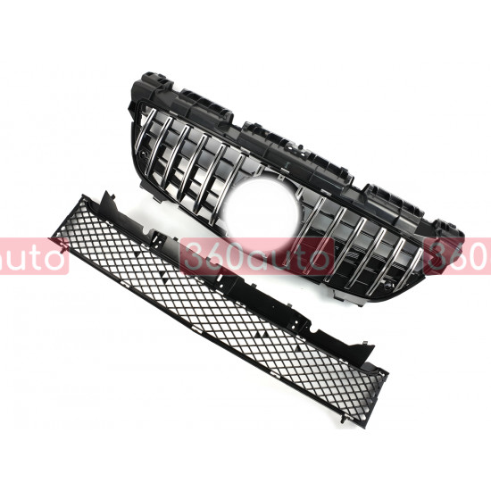 Решетка радиатора Chrome Black GT на Mercedes SLK-Class R172 2011-2015