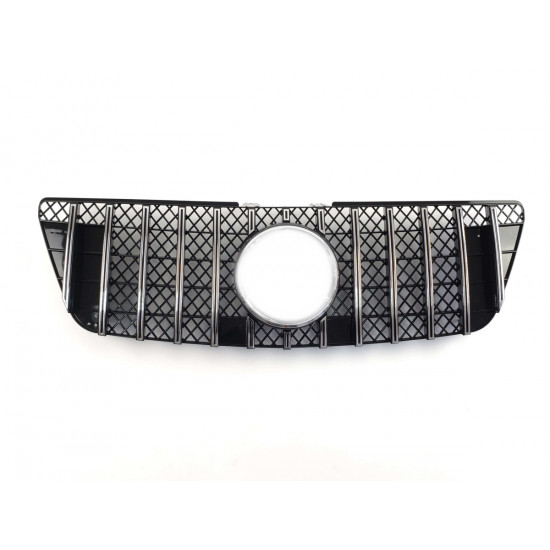 Решетка радиатора Chrome Black GT на Mercedes ML-Class W164 2008-2011