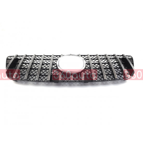Решетка радиатора Chrome Black GT на Mercedes ML-Class W164 2008-2011