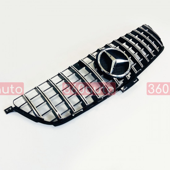 Решетка радиатора на Mercedes M-class W166 2011-2015 GT Chrome Black