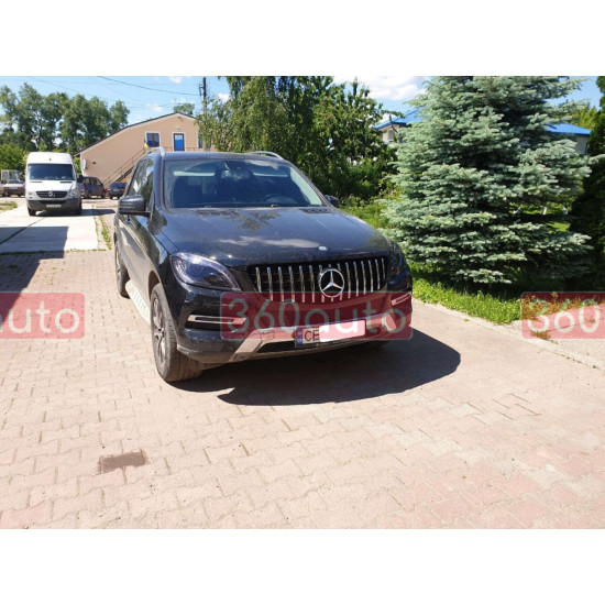 Решетка радиатора Chrome Black GT на Mercedes ML-Class W166 2011-2015