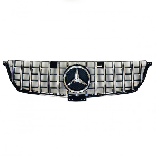 Решетка радиатора на Mercedes M-class W166 2011-2015 GT Chrome Black
