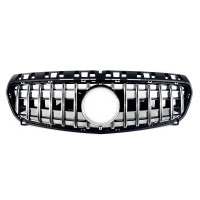 Решетка радиатора Chrome Black GT на Mercedes A-Class W176 2012-2015