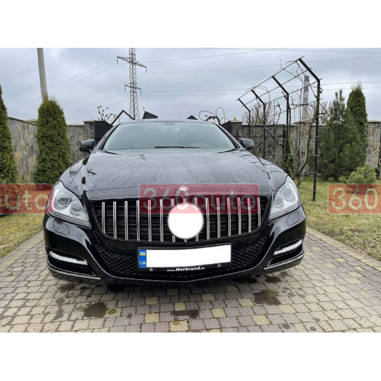 Решетка радиатора Chrome Black GT на Mercedes CLS-Class C218 2011-2014