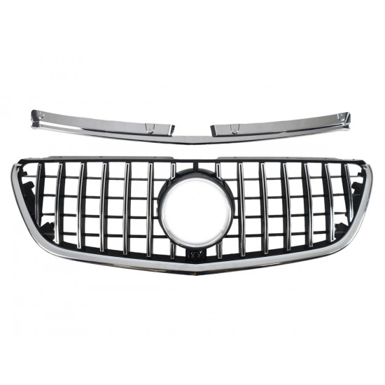 Решетка радиатора Chrome Black V2 GT на Mercedes Vito W447 2014-2019