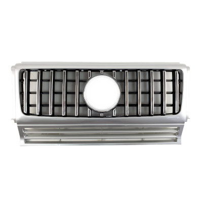Решетка радиатора Chrome Silver GT на Mercedes G-Class W463 1990-2018