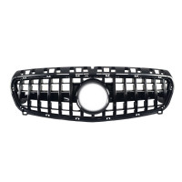 Решетка радиатора Full Black GT на Mercedes A-Class W176 2012-2015