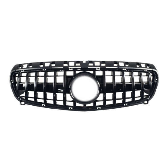 Решетка радиатора Full Black GT на Mercedes A-Class W176 2012-2015