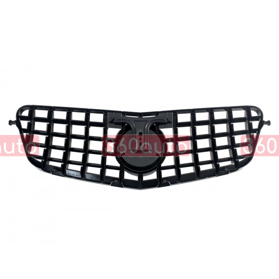 Решетка радиатора Full Black GT на Mercedes E-Class W212 2009-2013