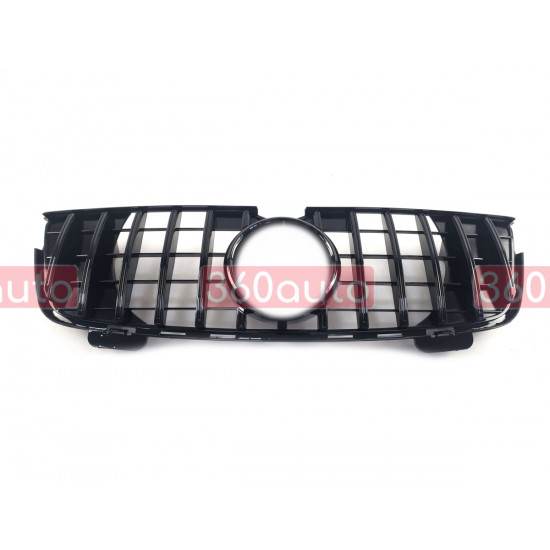 Решетка радиатора Full Black GT на Mercedes GL-Class X164 2006-2009