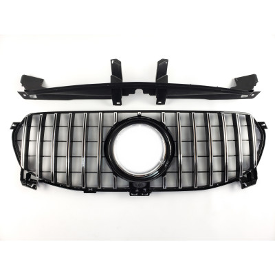 Решетка радиатора Chrome Black Normal GT на Mercedes GLE-Class W167 2018-2023