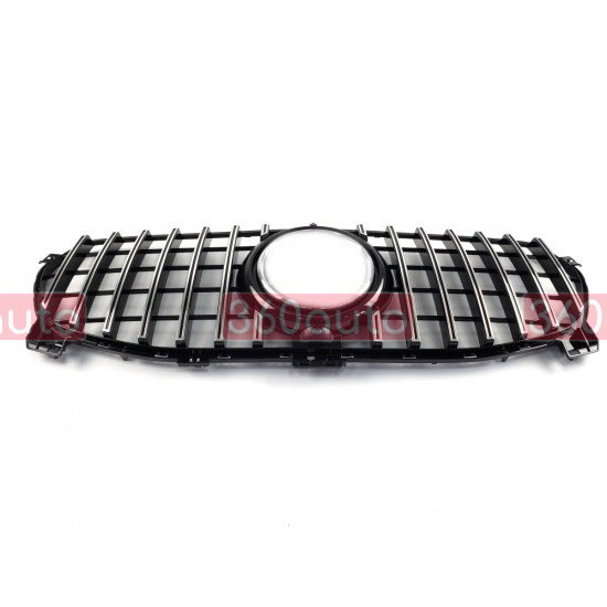 Решетка радиатора Chrome Black Normal GT на Mercedes GLE-Class W167 2018-2023