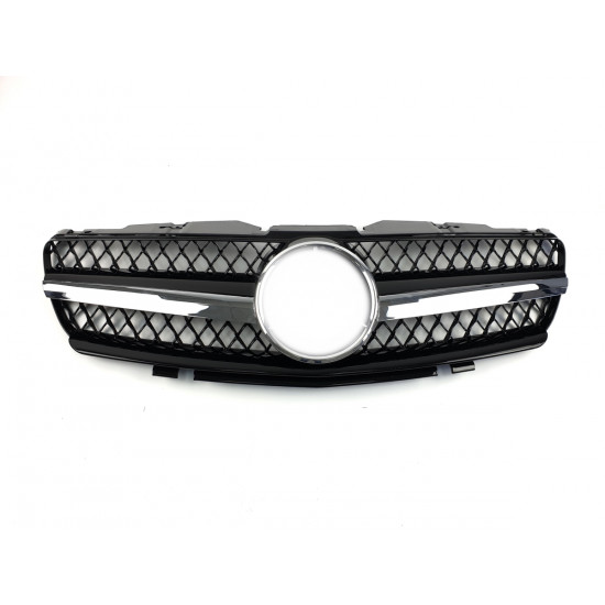 Решетка радиатора Black SL на Mercedes SL-Class R230 2001-2006