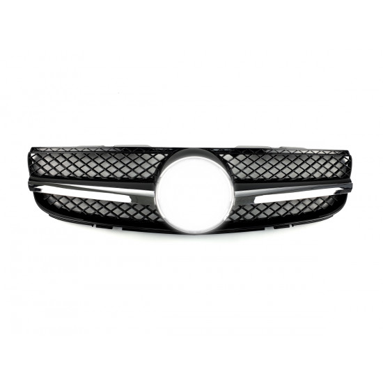 Решетка радиатора Black SL на Mercedes SL-Class R230 2006-2008