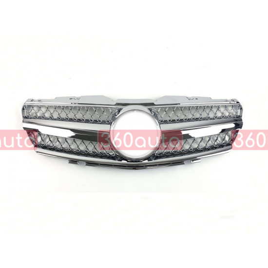 Решетка радиатора Chrome SL на Mercedes SL-Class R230 2001-2006