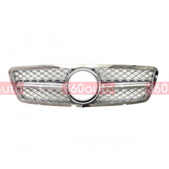Решетка радиатора SL Chrome на Mercedes C-Class W203 2000-2007