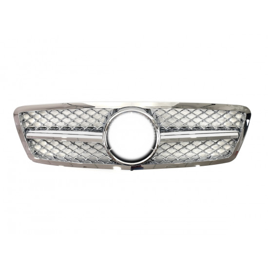 Решетка радиатора SL Chrome на Mercedes C-Class W203 2000-2007