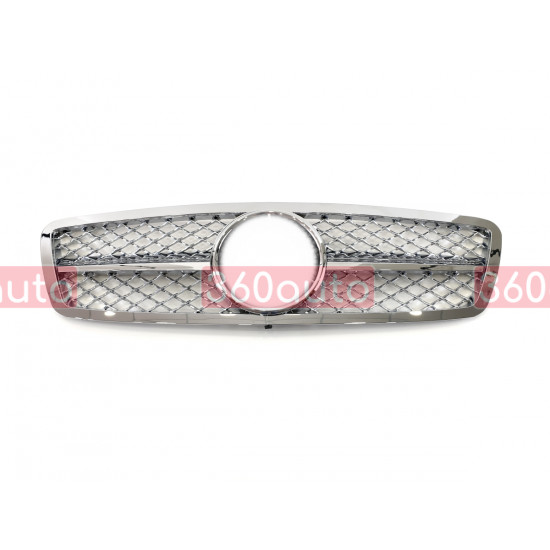 Решетка радиатора SL Chrome на Mercedes C-Class W203 2000-2007