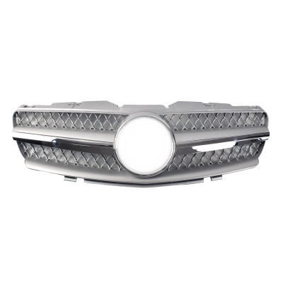 Решетка радиатора Silver SL на Mercedes SL-Class R230 2001-2006