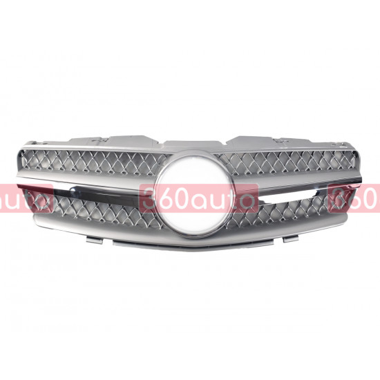 Решетка радиатора Silver SL на Mercedes SL-Class R230 2001-2006