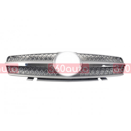 Решетка радиатора Silver SL на Mercedes SL-Class R230 2001-2006