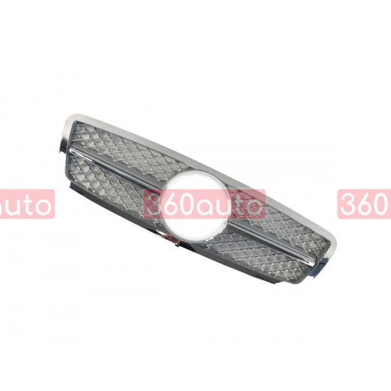 Решетка радиатора Silver SL на Mercedes C-Class W203 2000-2007