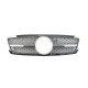 Решетка радиатора Silver SL на Mercedes C-Class W203 2000-2007