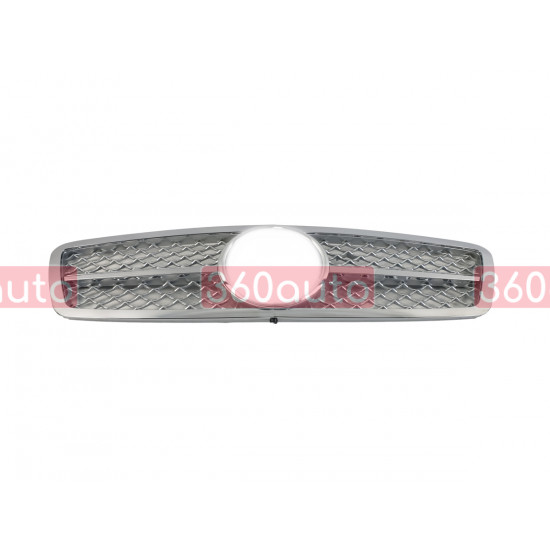 Решетка радиатора Silver SL на Mercedes C-Class W203 2000-2007