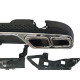Диффузор (заднего бампера) Chrome Black / Chrome Pipe (стиль AMG E63) на Mercedes E-Class W212 2013-2016