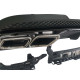Диффузор (заднего бампера) Full Black / Chrome Pipe (стиль AMG E63) на Mercedes E-Class W212 2013-2016