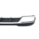 Диффузор (заднего бампера) Silver Black / Chrome Pipe (стиль AMG E63) на Mercedes E-Class W212 2013-2016
