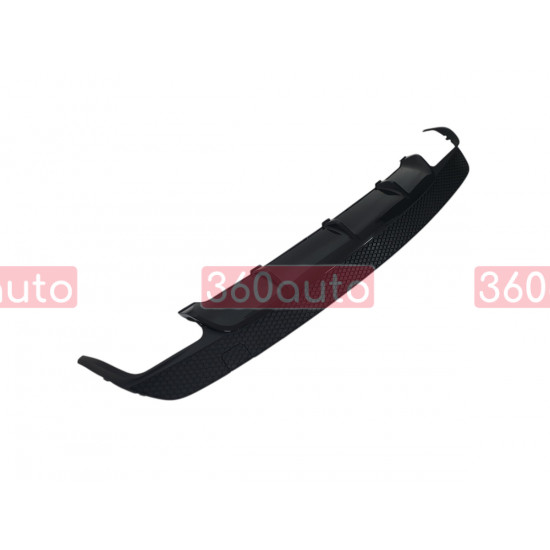Диффузор (заднего бампера) Full Black / Black Pipe (стиль CLA45 AMG) на Mercedes CLA-Class C117 2013-2017