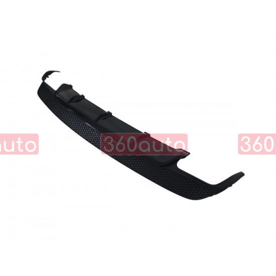 Диффузор (заднего бампера) Full Black / Black Pipe (стиль CLA45 AMG) на Mercedes CLA-Class C117 2013-2017