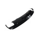 Диффузор (заднего бампера) Full Black / Chrome Pipe (стиль CLA45 AMG) на Mercedes CLA-Class C117 2017-2019