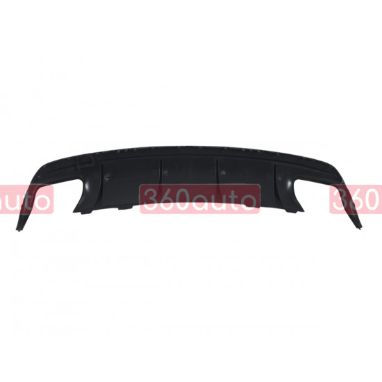 Диффузор (заднего бампера) Full Black / Chrome Pipe (стиль CLA45 AMG) на Mercedes CLA-Class C117 2017-2019
