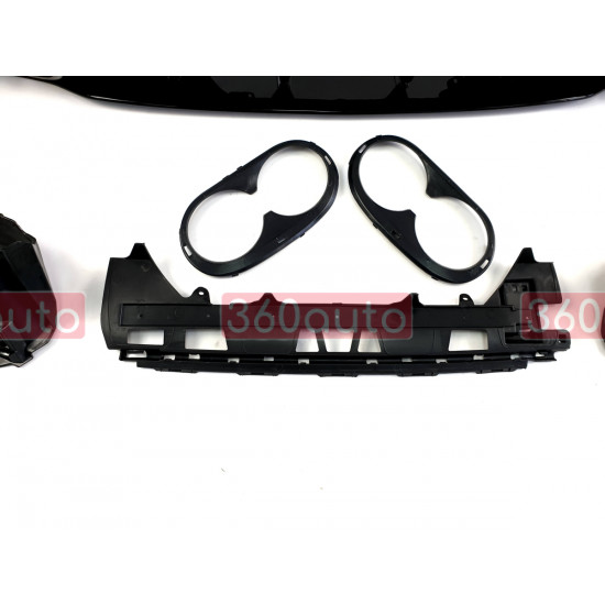 Диффузор (заднего бампера) Full Black (стиль CLA45 AMG) на Mercedes CLA-Class C118 2019-2022
