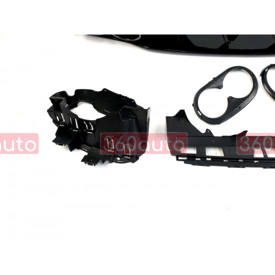 Диффузор (заднего бампера) Full Black (стиль CLA45 AMG) на Mercedes CLA-Class C118 2019-2022